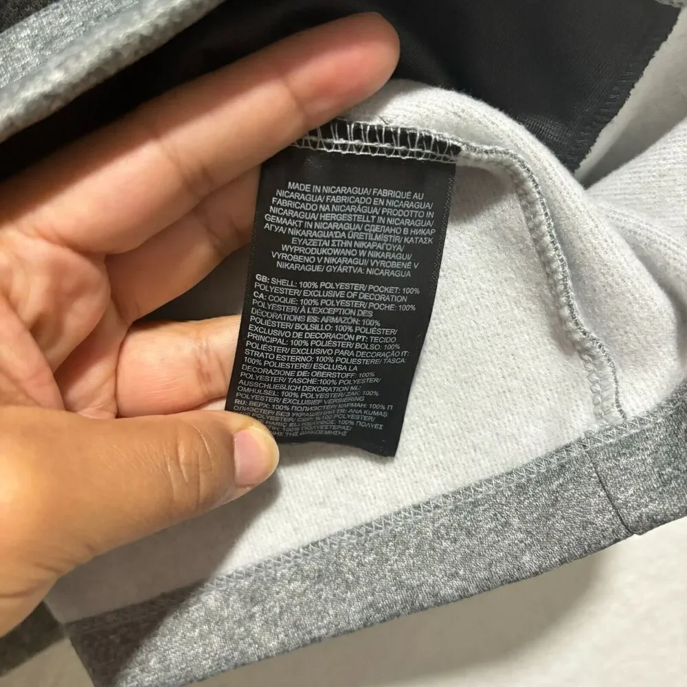 The North Face Gray Full Zip Jacket XL Gorpcore Outdoor Hiking Sporty Raglan‎